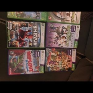 Xbox 360,1 Remote,Xbox Headset,And 9 Games